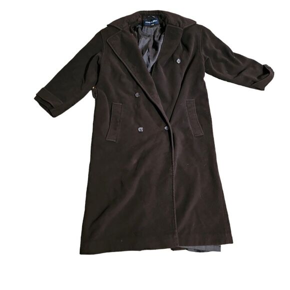 Women's ANNE KLEIN 2 Wool Trench Coat Size 10 - Picture 1 of 5